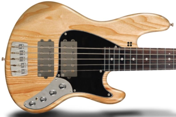 Sandberg California II TM2-5 Pickguard, Schwarz